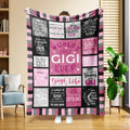 One Throw Blanket, a Perfect Gift for Gigi, Soft And Warm for Use on The Couch,, Sofa, Car, Office, Camping, Or Traveling; Suitable for Any Season