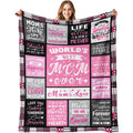 Moms Christmas Birthday Gifts- Best Mom Ever Gifts- Valentines Day Mothers Day Birthday Blanket Present for Mother from Daughter Son- Dear Moms Throw Blanket 60x80