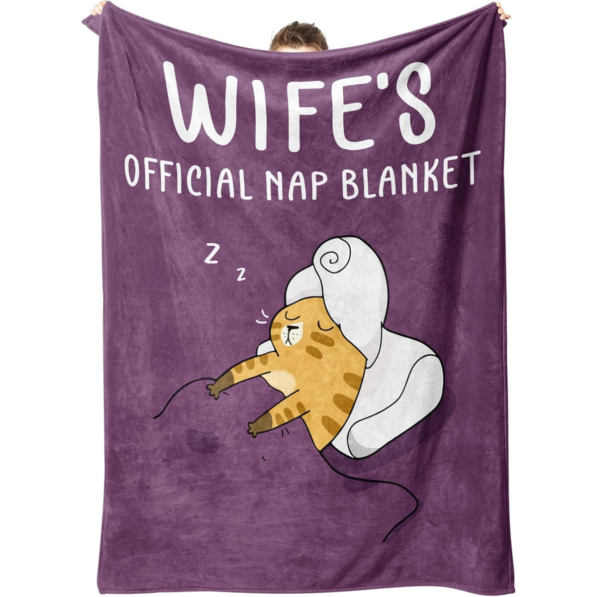 SteadStyle Christmas Wife Gifts from Husband- Gifts for Her Blanket, Wife Birthday Gift Ideas, Wedding Anniversary Romantic Gift for Wifey, Valentine's Mother's Day Present for Her 60X 50(Purple)
