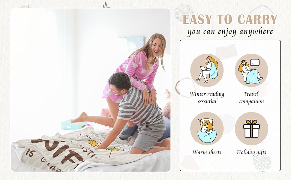 Julazy'S Anniversary And Birthday Presents for Women from Their Husbands Include a 50X60 Blanket, Perfect As Birthday Gift Ideas for Wives, Wedding Gifts, And Romantic Gifts for Occasions Like Valentine'S Day, Mother'S Day, And Christmas