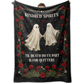 Valentines Day Gifts for Her Him- Couple Blanket, Valentines Anniversary Wedding Gifts for Women Men Wife Husband Couple, Engagement Birthday Gift for Women Friend, I Love You Gothic Blanket