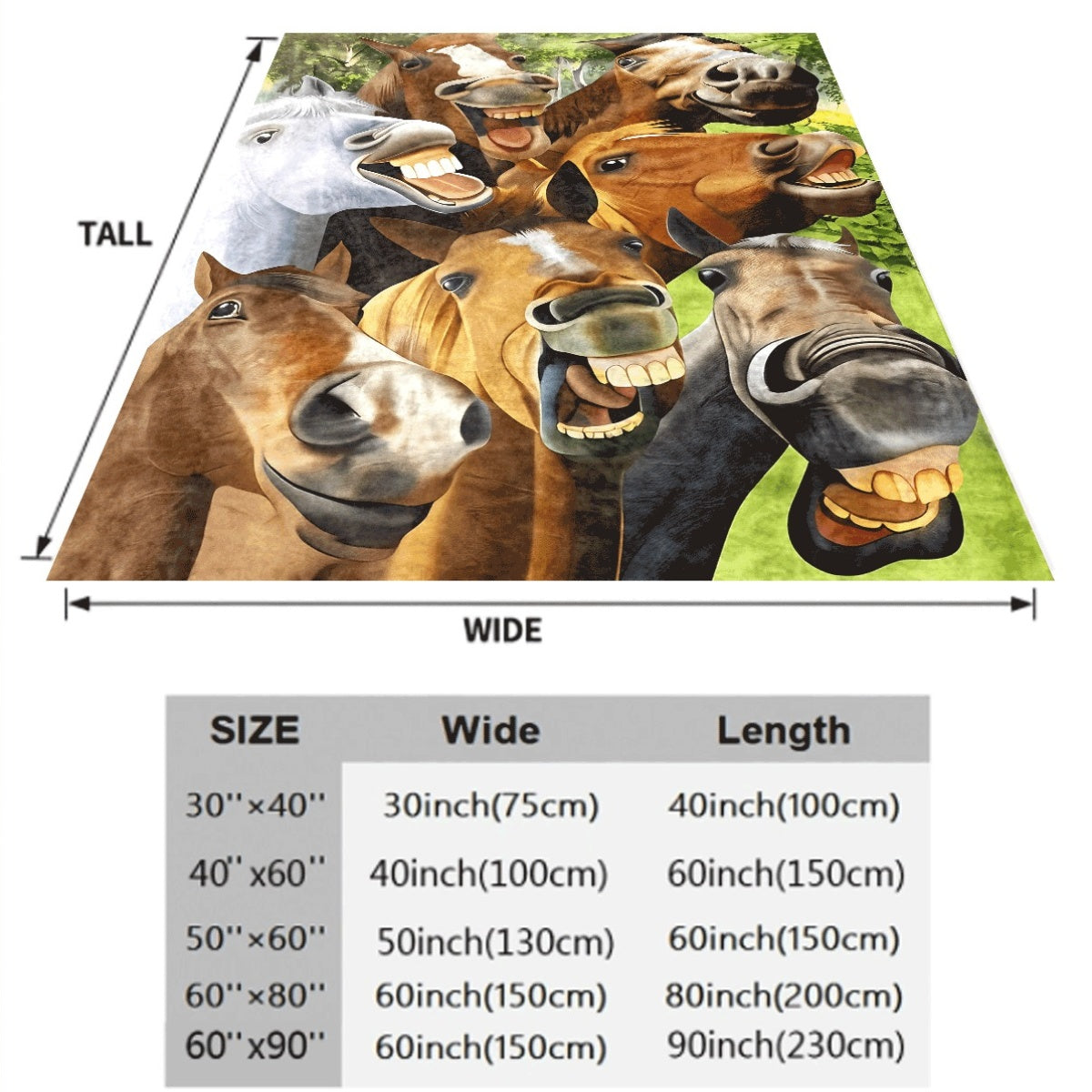 1pc Funny Donkey Print Flannel Throw Blanket, Hypoallergenic Polyester, Tear-Resistant, All-Season Multipurpose Blanket for Sofa, Camping, Travel Animal Theme Gift Blanket for Family an