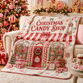 Blankets, Christmas Candy Store, Mints, Gingerbread, Lollipops, Patterns, Living Room, Sofa, Bedroom, Lunch Break