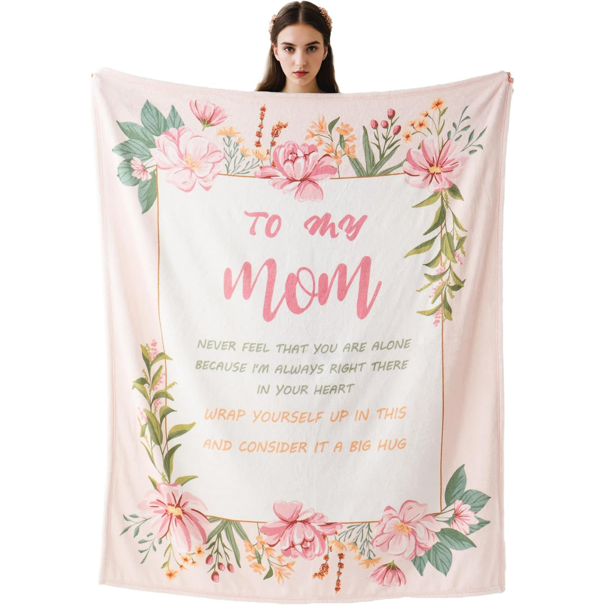 Battilo to My Mom Blanket Gift from Daughter Son, Unique Birthday Gifts for Mom Wife, Mother Birthday Present, Super Soft Flannel Throw Blankets for Bed Couch Mom Day(50 X 60in)
