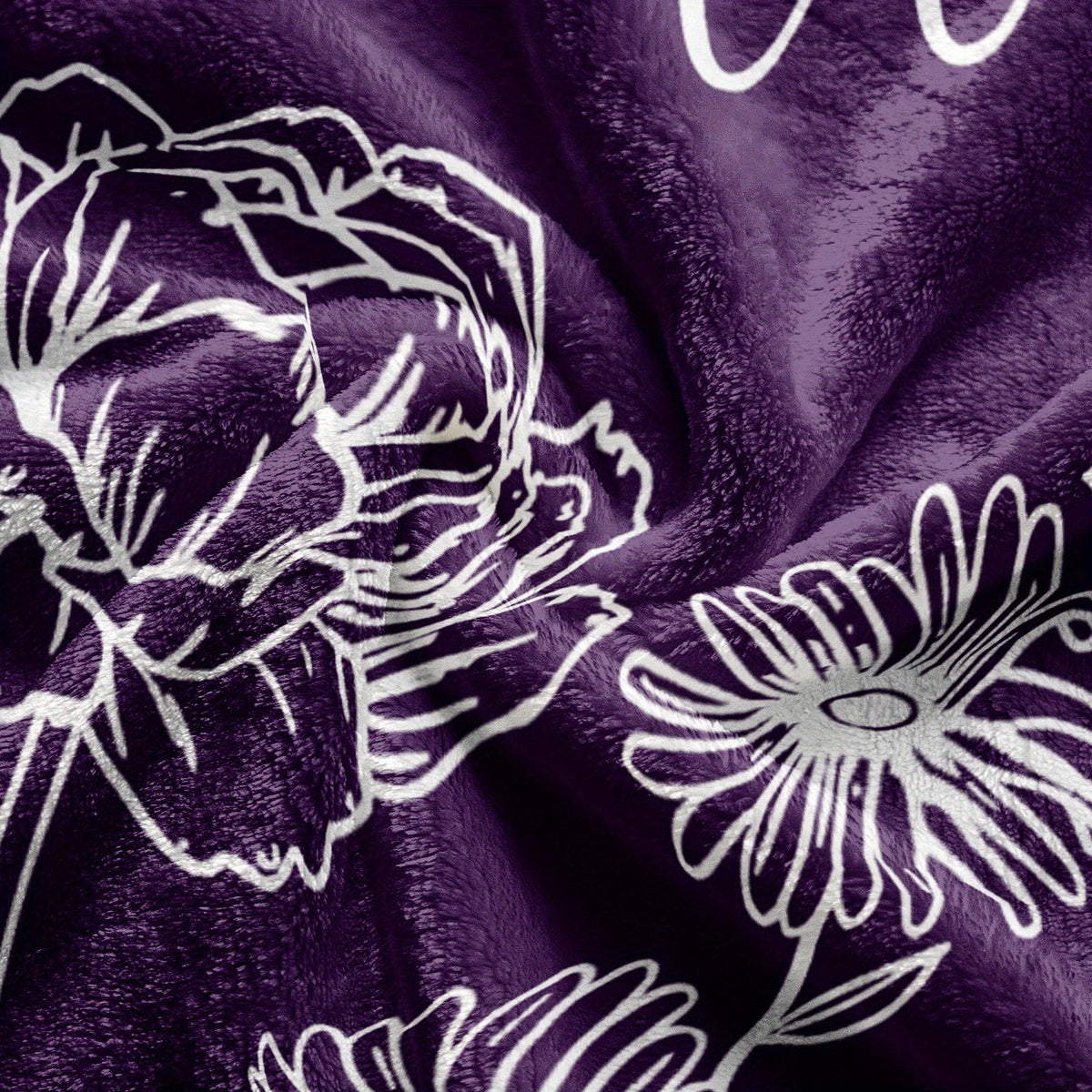 1pc Nana Floral Flannel Throw - a Soft, Warm, And Lightweight Blanket Perfect for Grandma, Featuring a Heartfelt Message. Ideal As a Birthday Gift, This All-Season Blanket Is Suitable for The Couch,, Or Office