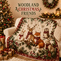 Blankets, Forest Animals Christmas Party Flannel Blankets Autumn And Winter Warm Living Room Sofa Blankets Bedroom Blankets Lunch Break Air Conditioning Blankets