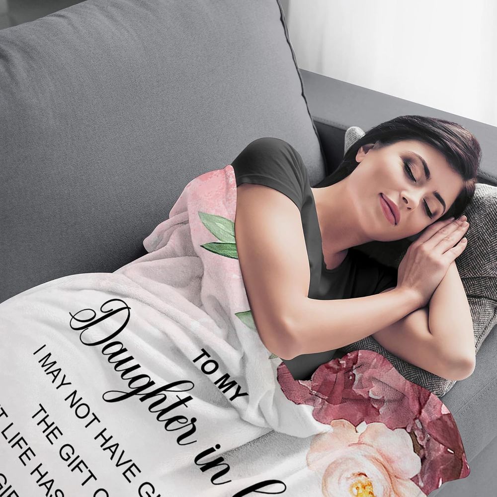 Daughter-In-Law Christmas Gift, Daughter-In-Law Birthday Gift, Christmas Present, Daughter-In-Law Blanket