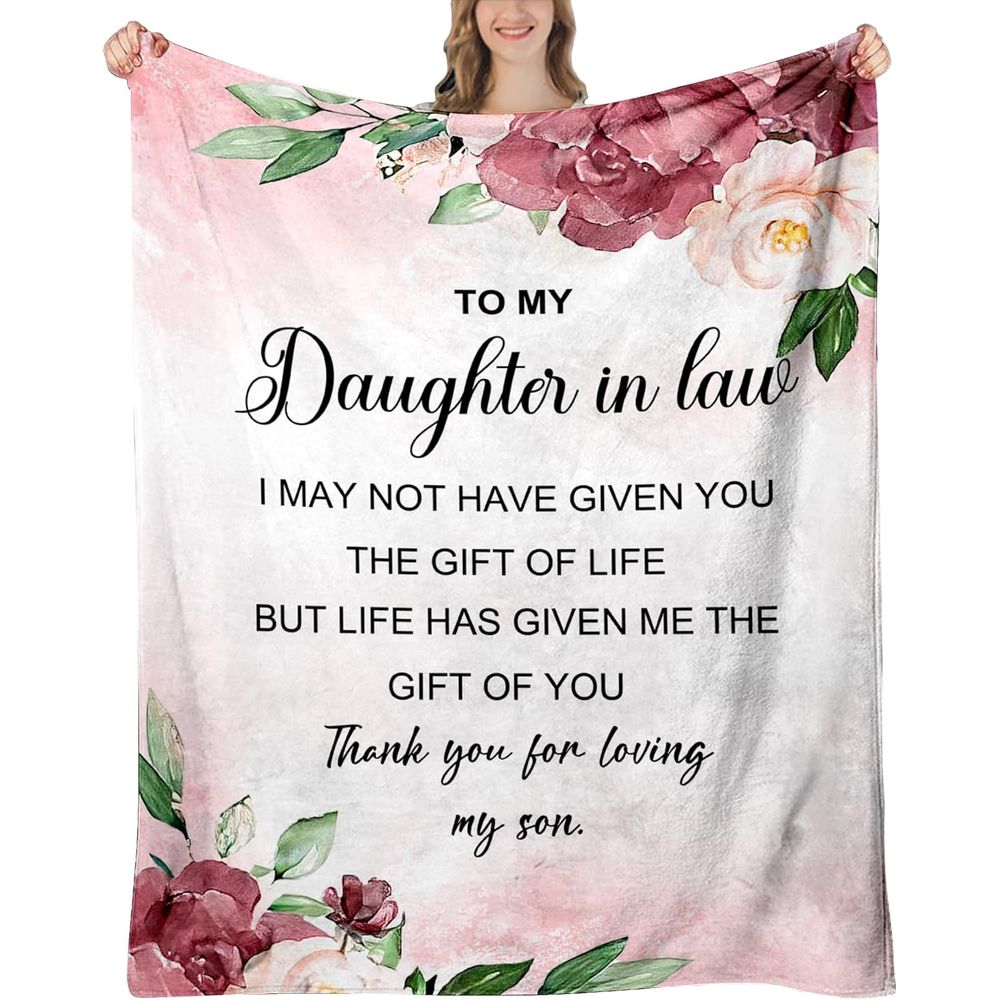 Daughter-In-Law Christmas Gift, Daughter-In-Law Birthday Gift, Christmas Present, Daughter-In-Law Blanket