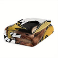 1pc Cartoon Flannel Blanket Featuring a Casual Capybara Game Design with Headphones And a Controller. This Soft And Warm Cozy Blanket Is Perfect for The Sofa,, Or Office, And Makes a Great Small Throw Or Nap Blanket