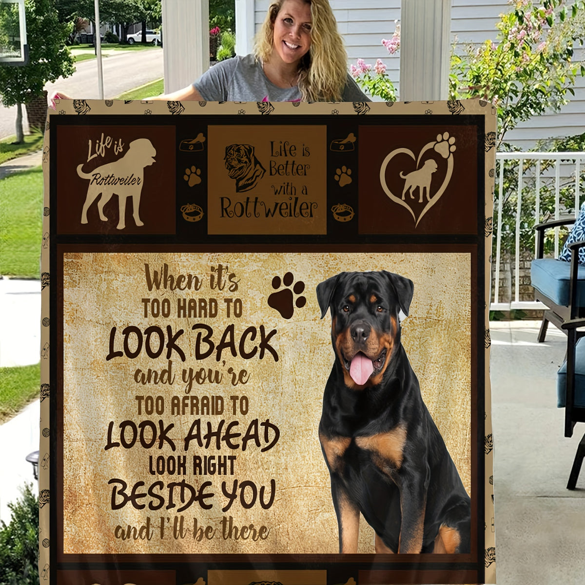 1pc German Shepherd Print Flannel Blanket for Adults - Soft Warm All-Season Throw with Multi-Color Vintage Dog Collar & Tag Design, Hand Wash Only, Perfect for Couch, Sofa, Bed, Office, Camping, Travel - Ideal Gift for Dog Lovers, Dog Blanket, Dogthemed D