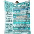 Christmas Blanket for Mom, Gifts for Mom Birthday, Mom Blanket Gifts from Daughters Son, Mother Mommy Throw Blanket for Valentines, Mothers Day 60x50
