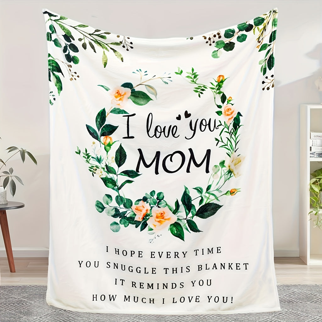 1pc 280Gsm Luxuriously Soft Flannel Throw Blanket - Ultimate Comfort for Your Mom, Ideal for Birthday Celebrations And Memorable Occasions