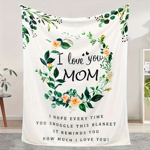 1pc 280Gsm Luxuriously Soft Flannel Throw Blanket - Ultimate Comfort for Your Mom, Ideal for Birthday Celebrations And Memorable Occasions