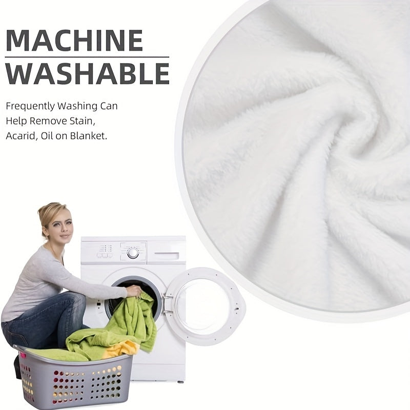 Ultra-Soft Cozy Flannel Sofa Blanket Suitable for - Warm Hug & - Use - Traditional, Machine Washable Comforter - Multi-Color for Couch or