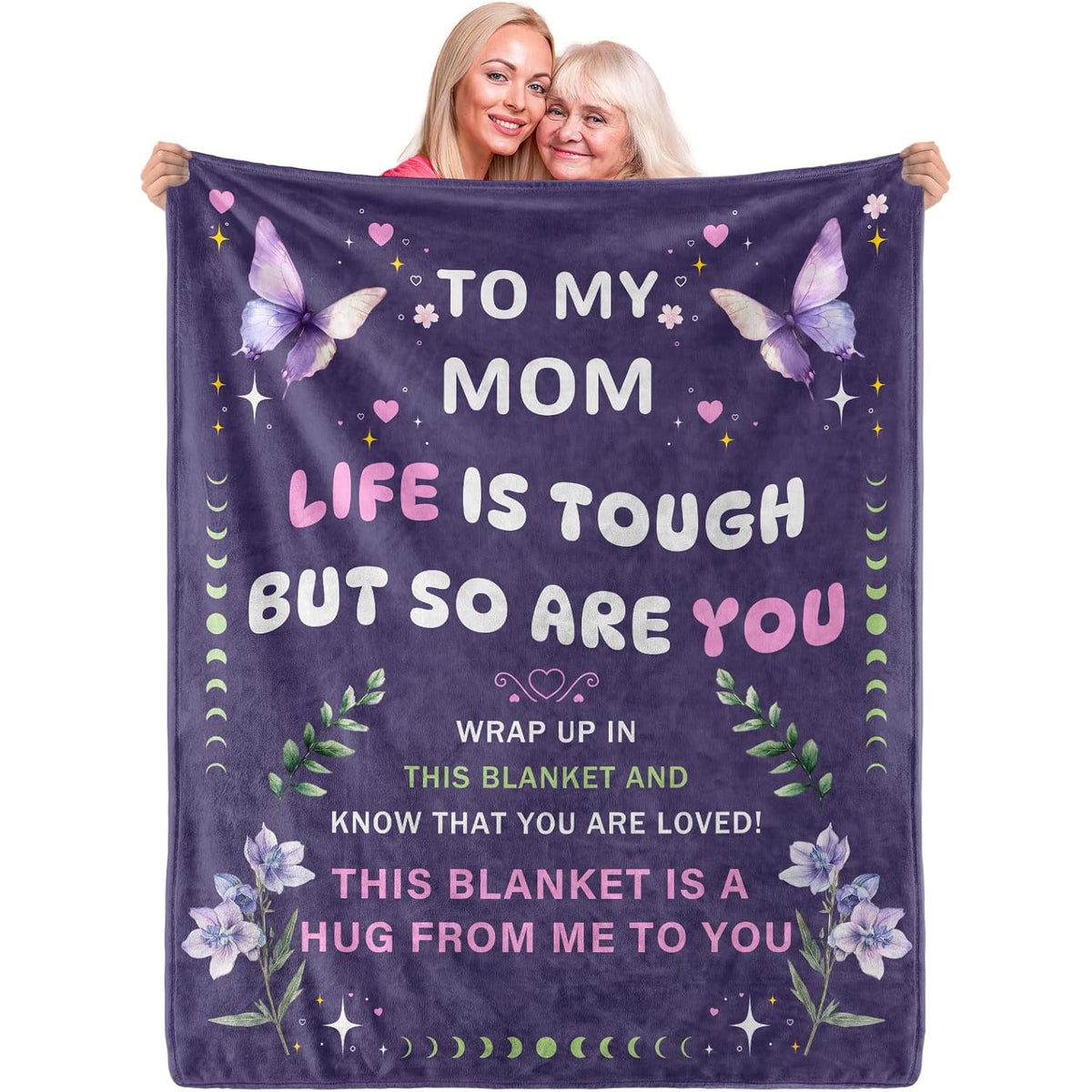 Presents for Mom: A Cozy Flannel Throw Blanket, Perfect for Mother'S Day Or Her Birthday, from Her. The Ultimate Gift for The Best Mom Ever, Measuring 60X50