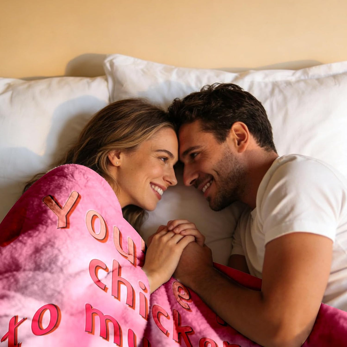 Valentines Day Gifts for Couple | Flannel Blanket Romantic Anniversary I Love You Birthday Gifts for Women Men Boyfriend Girlfriend Wedding Gift for Wife Husband Couple Throw Blanket 60'' X 50''
