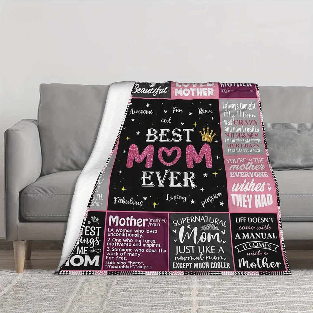 For Mom- Christmas, Mother'S Day, Valentine'S Day, Birthday for Mom from Daughter Son, Present for Mom, Unique Mom S, Expecting New Mom S for Women- Throw Blanket 280Gsm