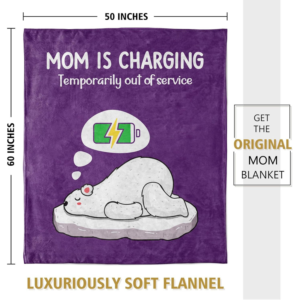 Craftique Offers Christmas And Birthday Presents for Mothers, Featuring a Cozy Blanket Adorned with a Humorous Design. This Practical Throw Is Perfect for Napping Or Traveling, Measuring 60 by 50 Inches