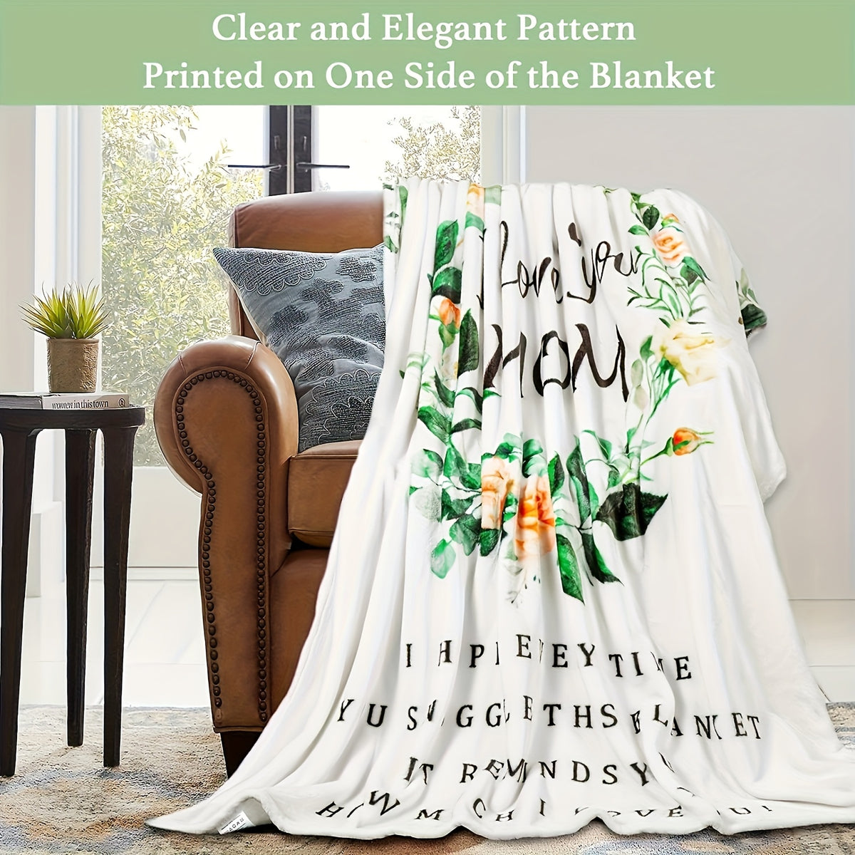 1pc 280Gsm Luxuriously Soft Flannel Throw Blanket - Ultimate Comfort for Your Mom, Ideal for Birthday Celebrations And Memorable Occasions