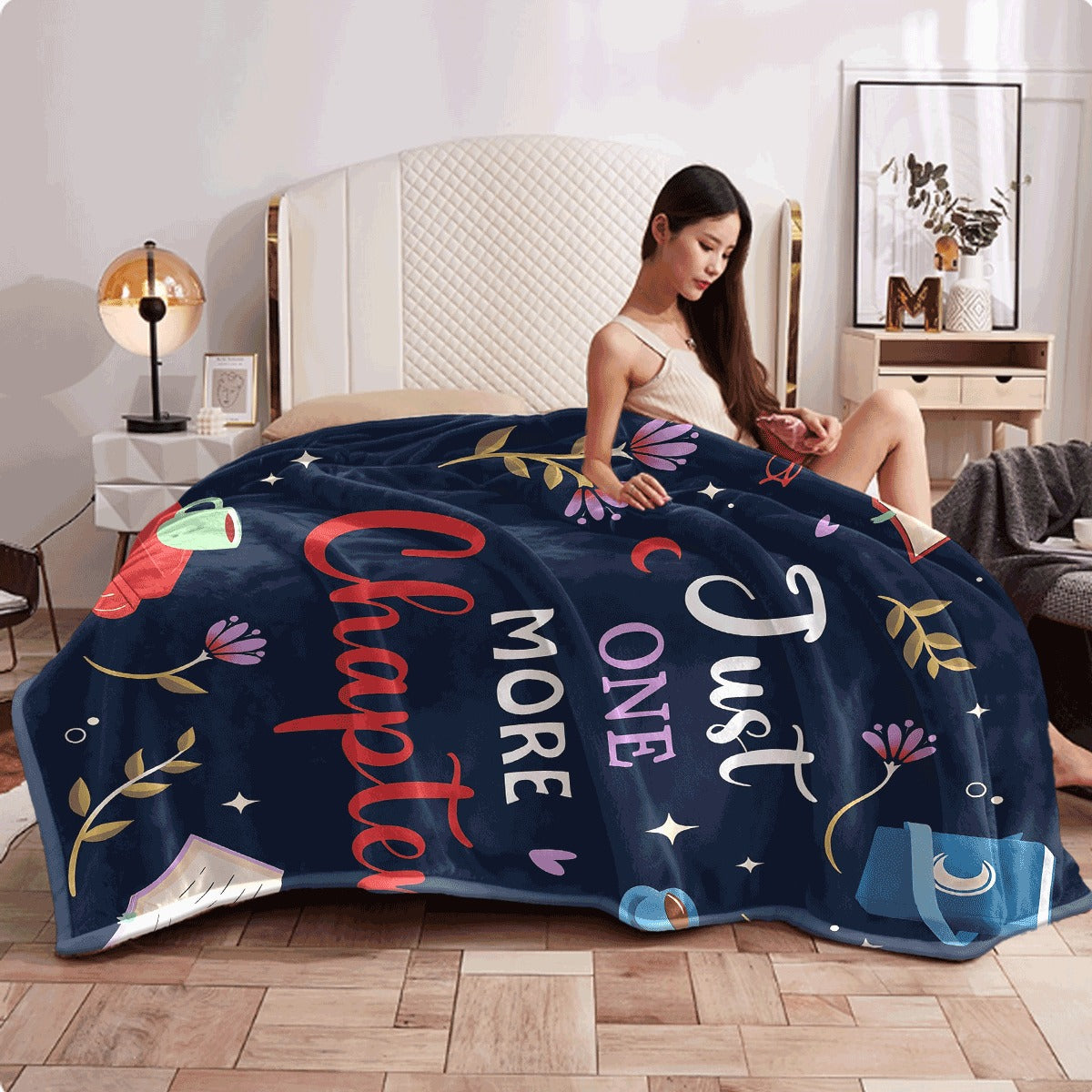 1pc 1P Fleece Blanket a Perfect Gift for Book Lovers Ideal for Readers Librarians And Bibliophiles Features a Digital Print That Is Soft Warm And Comfortable for Use on Sofas S Or in The