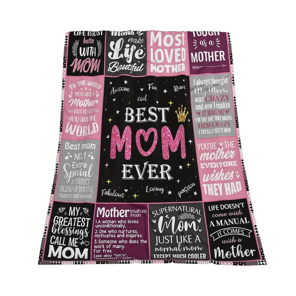 For Mom- Christmas, Mother'S Day, Valentine'S Day, Birthday for Mom from Daughter Son, Present for Mom, Unique Mom S, Expecting New Mom S for Women- Throw Blanket 280Gsm
