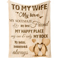 Gifts for Wife from Husband, Gifts for Her Blanket, Wife Birthday Gift Ideas, to My Wife's Throw Wifey Gift, Anniversary Christmas Blanket for Women