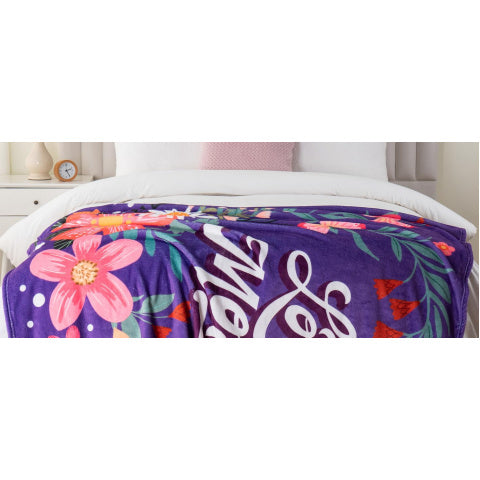 Battilo for Mom Birthday Mothers Day, to My Mom Blanket Gift from Daughter Son, Gift Blanket, Super Soft Flannel Throw Blanket for Couch Bed Sofa 50 X 60
