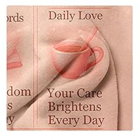Mom Blanket Gifts- Cozy Flannel Throw Blanket 60x50 for Birthday Gifts, Thoughtful Gifts from Daughter or Son, Warm Hug Blanket with Sweet Message for Best Mom Ever