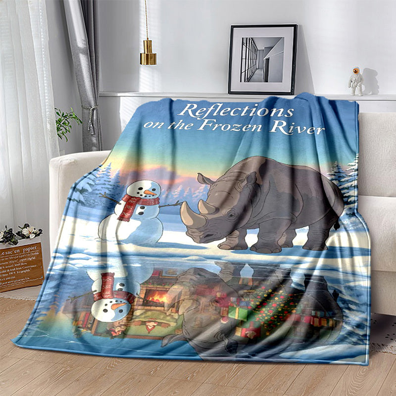 1pc 2D Printed Flannel [Theme] Blanket, [Main Element Pattern] Printed Design¡ªsoft, Warm, and Comfortable, Lightweight and Durable, Available in Multiple Sizes, Perfect for [holidays], [occasions], [scenes], [scenes], a Versatile Gift for All