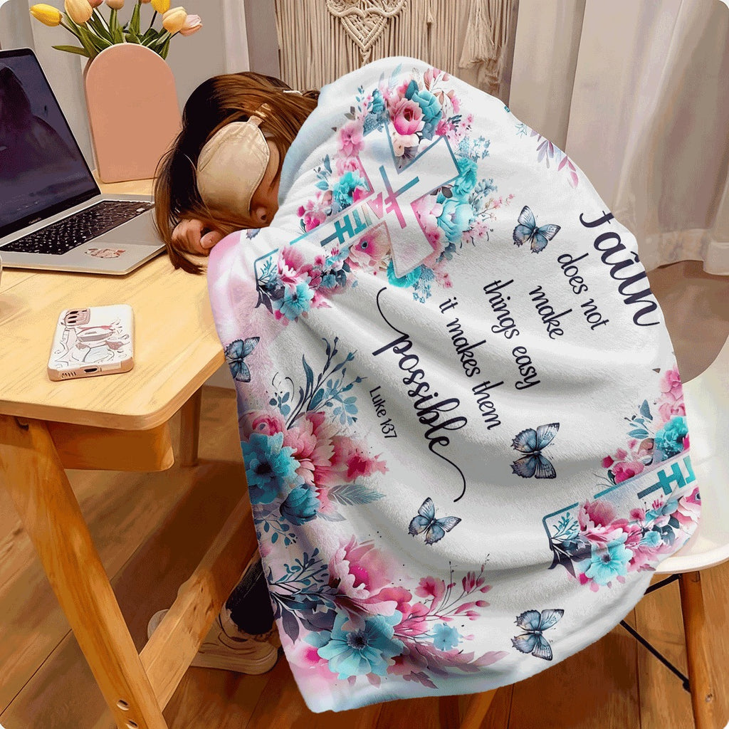 1pc a Cozy Fleece Throw Blanket Featuring an Uplifting Quote, Ideal As a Gift for Any Time of The Year