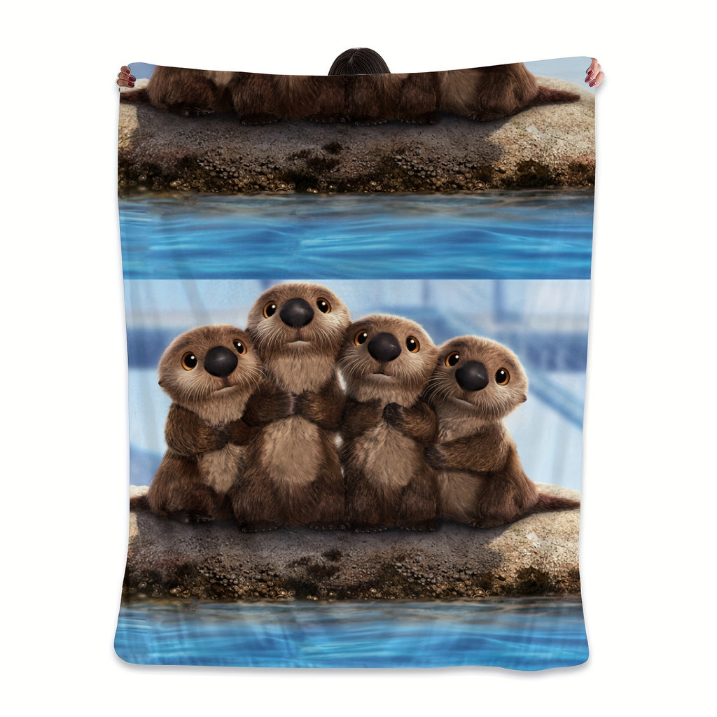 1pc Minase Fleece Throw, Designed for Both Adults And Children, Perfect for Home Use
