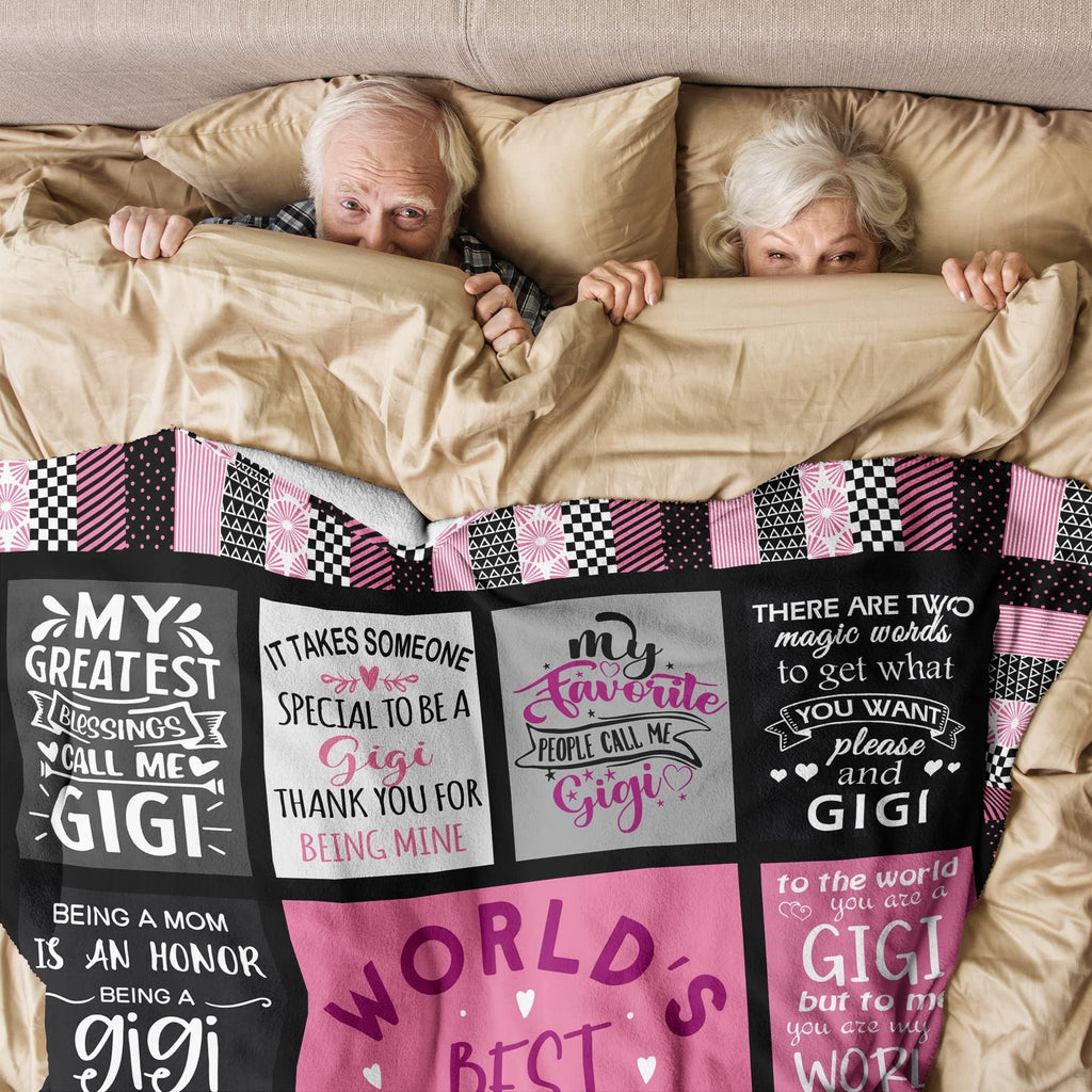 One Throw Blanket, a Perfect Gift for Gigi, Soft And Warm for Use on The Couch,, Sofa, Car, Office, Camping, Or Traveling; Suitable for Any Season
