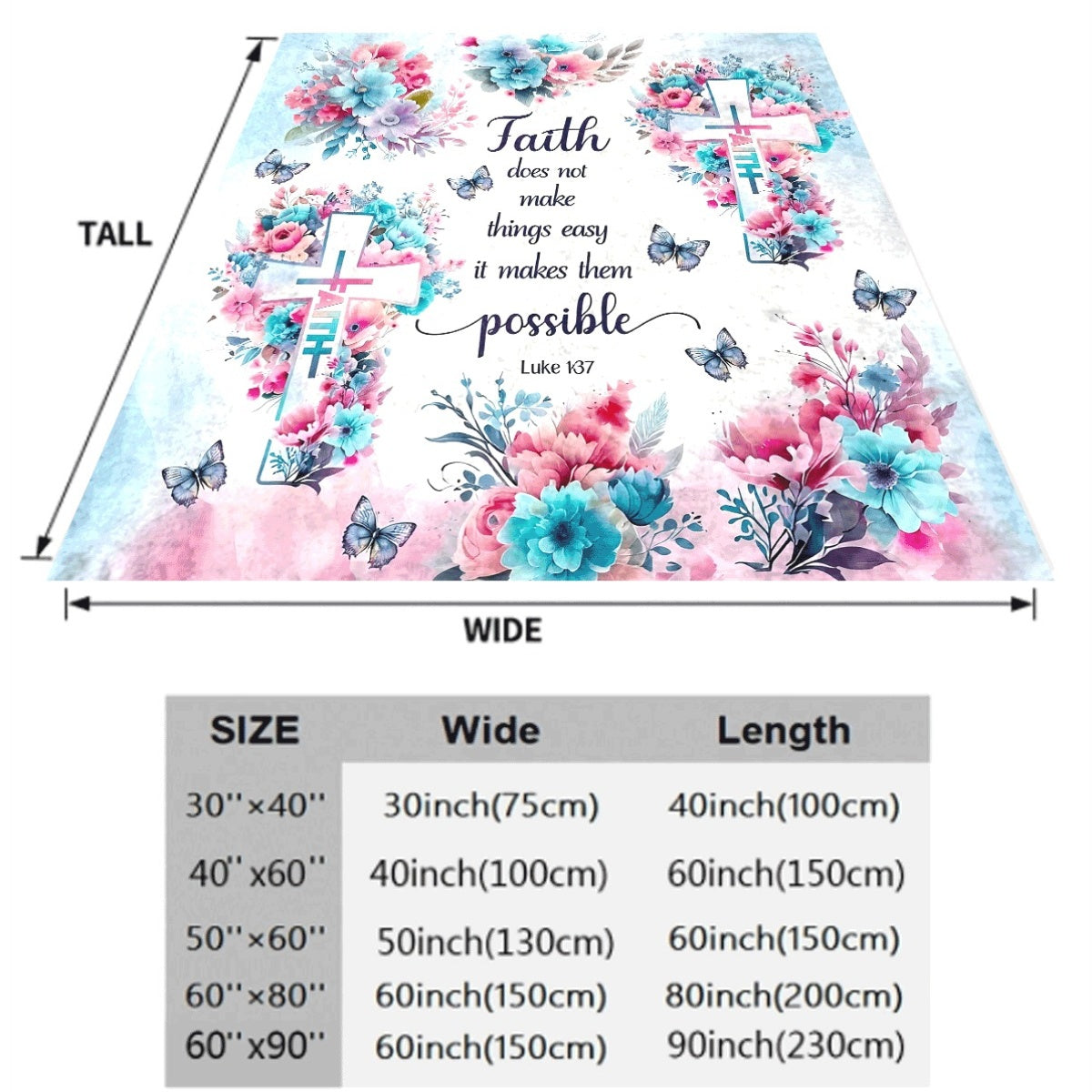 1pc a Cozy Fleece Throw Blanket Featuring an Uplifting Quote, Ideal As a Gift for Any Time of The Year