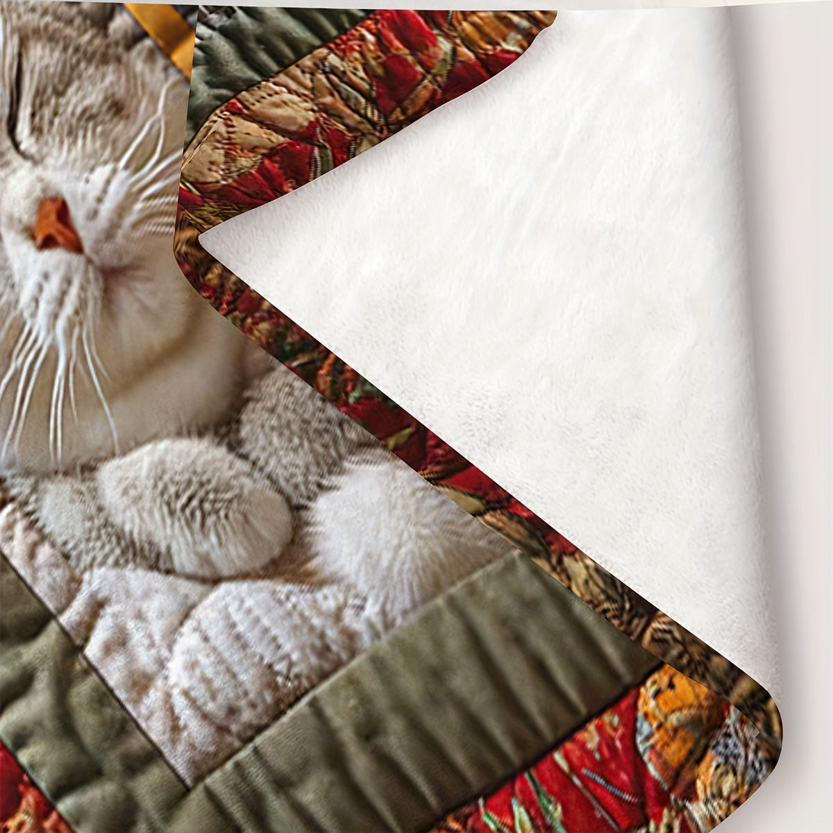 1pc Cat Pattern Printed Blanket, Cozy and Cute Throw Blanket, Super Warm, Soft, and Comfortable Flannel Blanket, Multiple Sizes Available, Suitable for Living Room, Bedroom, Sofa, and Bedside
