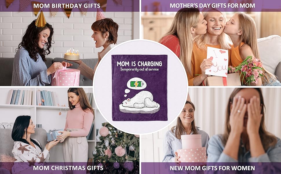Craftique Offers Christmas And Birthday Presents for Mothers, Featuring a Cozy Blanket Adorned with a Humorous Design. This Practical Throw Is Perfect for Napping Or Traveling, Measuring 60 by 50 Inches