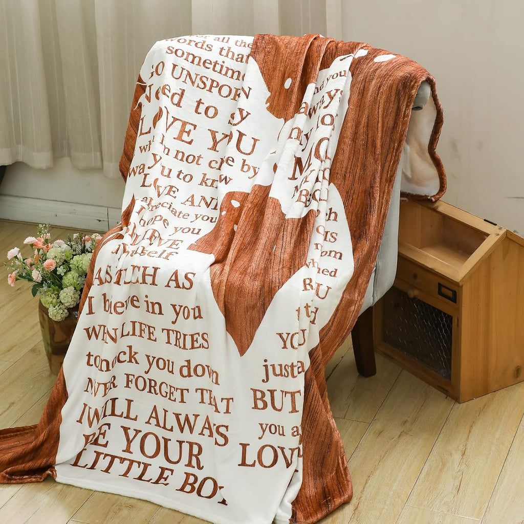 Birthday Gifts for Mom from Son Stocking Stuffers I Love You Gifts Best Mom Ever Ideas to My Mom Blanket Mothers Day Christmas Valentines Present Bed Throw Blanket 60x50