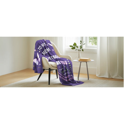 Presents for Mom: A Cozy Flannel Throw Blanket, Perfect for Mother'S Day Or Her Birthday, from Her. The Ultimate Gift for The Best Mom Ever, Measuring 60X50
