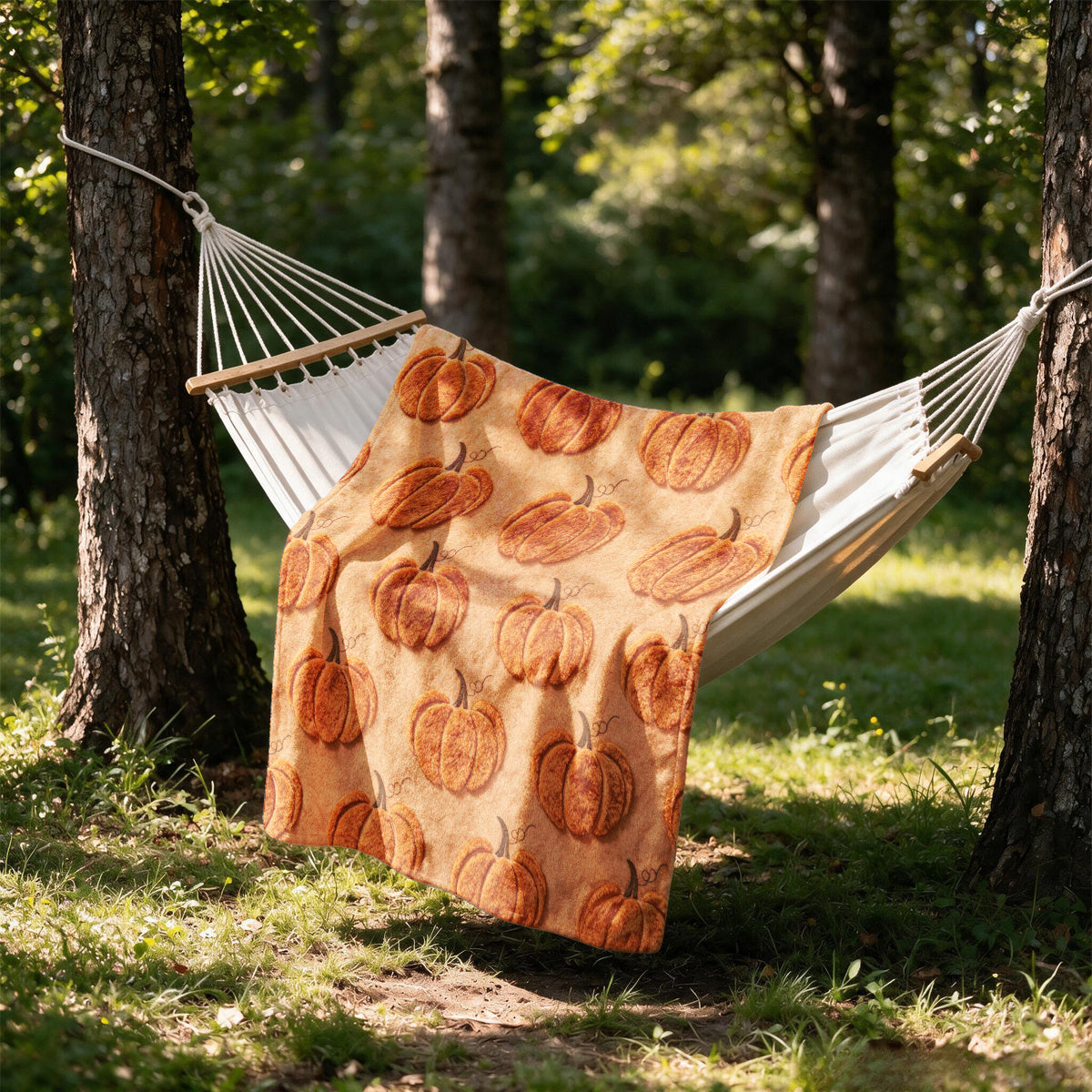 1pc Textured Pumpkin Theme Flannel Blanket - Large Size, Soft, Lightweight, And Warm, Suitable for All Seasons - Perfect for Bed, Sofa, Office, Camping, And Travel - Ideal Choice for Blankets, Perfect Gift for Family, Bedspread, Sofa Blanket