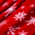 1pc, Red Snowflake-themed Flannel Blanket, Soft, Comfortable, and Warm, Red Design, Durable Plush Surface, All-season Universal Sofa Blanket, Thermal Throw Blanket, Multiple Sizes Available, Suitable for Living Room Sofas, Bedroom