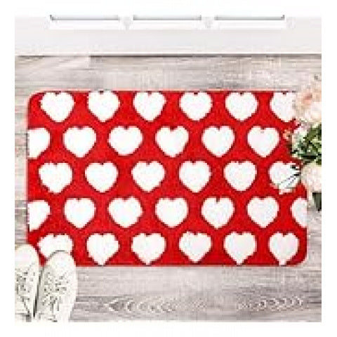 Valentine Fuzzy Blanket Love Heart Throw Blanket Red Cozy Flannel Blanket for Home Bed Sofa Couch Chair, 50 X 60 Inch