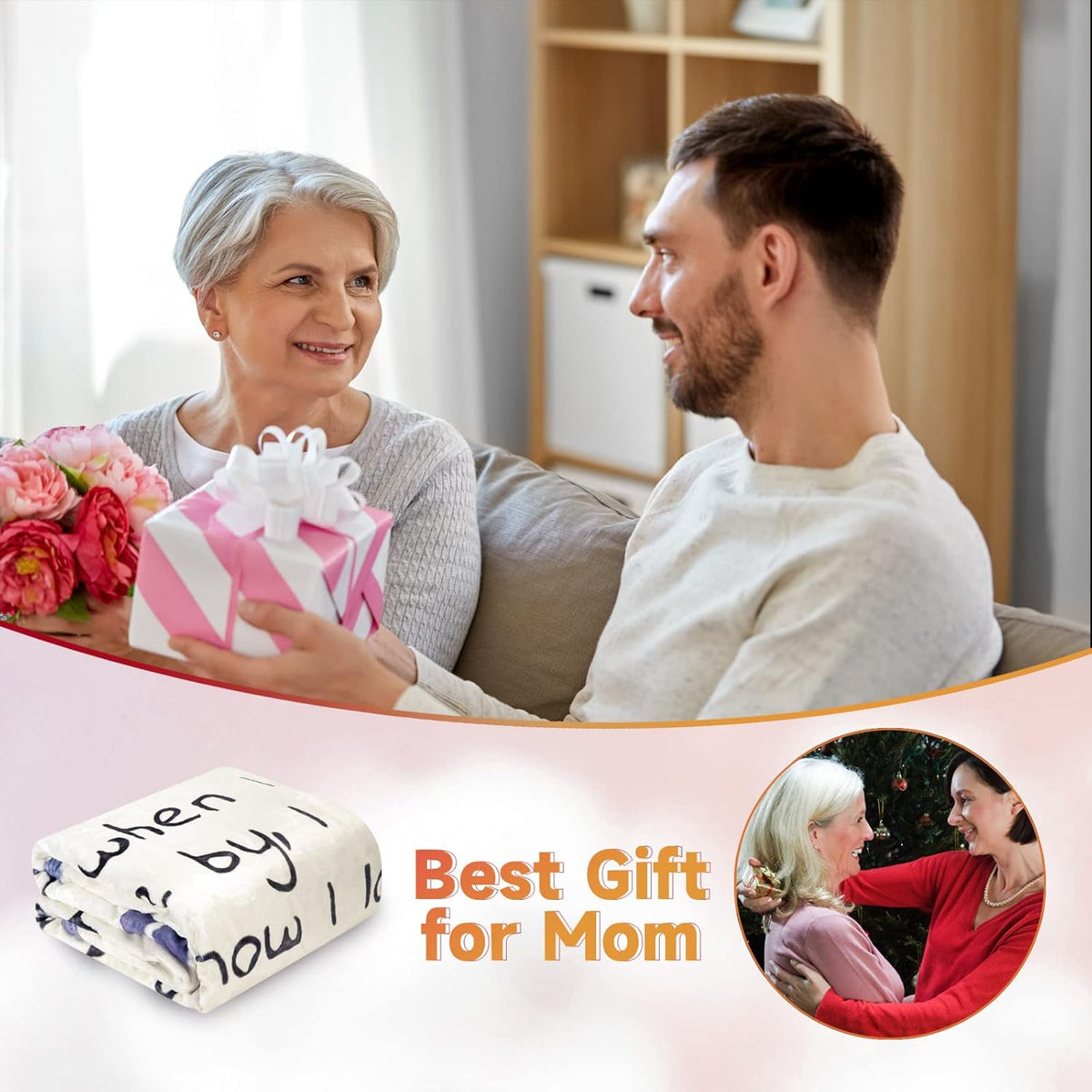 Cozy Throw Blankets for Mothers, Measuring 55X70, Perfect for Gifting on Occasions Like Mother'S Day, Birthdays, Christmas, And Thanksgiving. Unique Gift Ideas from