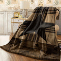 1pc Rustic Star Design Throw Blanket Cozy Lightweight All-Season Polyester Ding with Digital Print Perfect for Sofa Travel and Camping Camping Accessory Cozy Home Decor Soft T