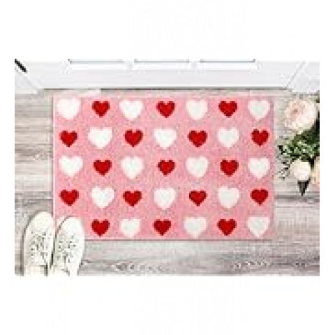 Valentine Fuzzy Blanket Love Heart Throw Blanket Red Cozy Flannel Blanket for Home Bed Sofa Couch Chair, 50 X 60 Inch