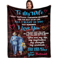 A Romantic Throw Blanket for My Wife, Perfect As a Wedding Anniversary Gift, Birthday Present, Or for Christmas And Mother'S Day